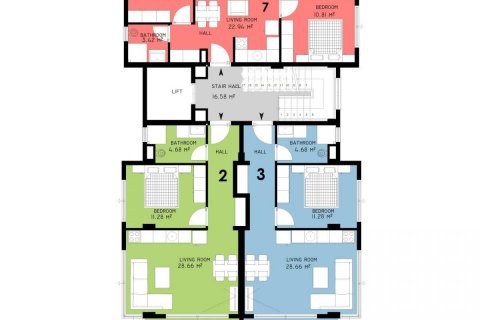 Продажа пентхауса  в Аланье, Анталье, Турция 4 комн., 70м2, №209999 – фото 7