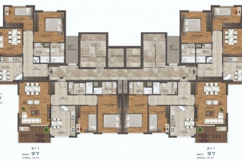 Продажа квартиры  в Авсалларе, Анталье, Турция 2 комн., 55м2, №210052 – фото 13