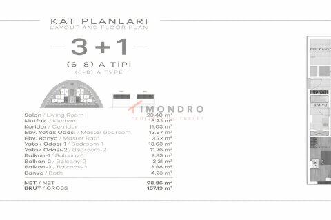 Продажа квартиры  в Эйюпе, Стамбуле, Турция 2+1, 122м2, №193733 – фото 15