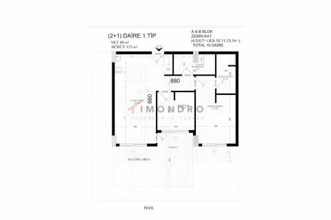 1+1 Lägenhet  i Aksu, Antalya, Turkiet Nr. 193724 - 29