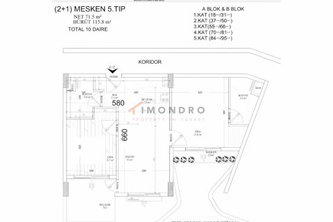 1+1 Lägenhet  i Aksu, Antalya, Turkiet Nr. 193724 - 26