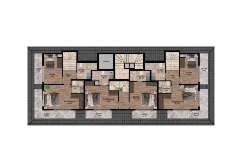 آپارتمان در  Kestel ، ترکیه 52 متر مربع.  شماره 208130 - 19