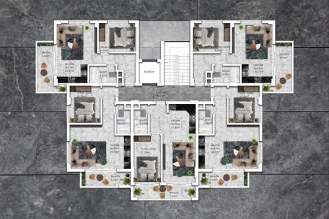 Leilighet  i Avsallar, Antalya, Tyrkia Nr. 209521 - 14