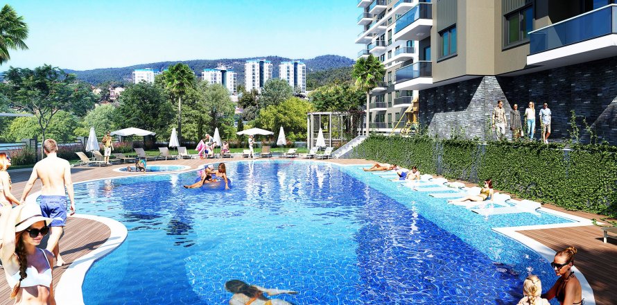 Daire  1+1  Alanya, Antalya, Türkiye №211455