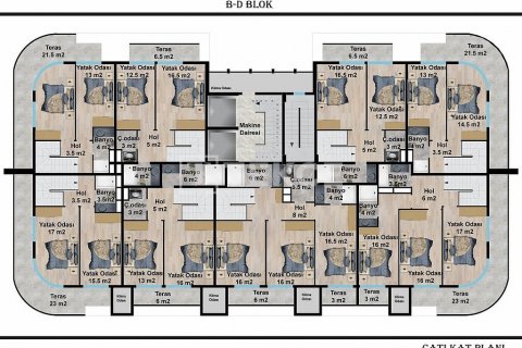 Продажа пентхауса  в Аланье, Анталье, Турция 3+1, 191м2, №192583 – фото 27