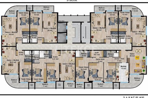 Продажа пентхауса  в Аланье, Анталье, Турция 3+1, 191м2, №192583 – фото 23