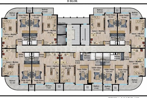 Продажа пентхауса  в Аланье, Анталье, Турция 3+1, 191м2, №192583 – фото 24