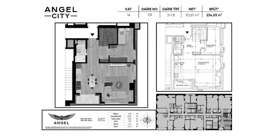3+1 Apartment in Angel City, Atasehir, Istanbul, Turkey No. 189604