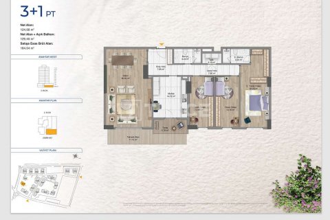 2+1 Lejlighed  i Istanbul, Tyrkiet Nr. 189172 - 23