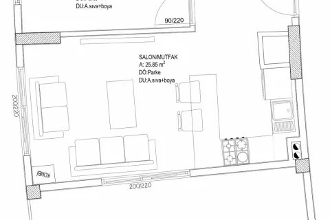Daire  1+1  Aksu, Antalya, Türkiye №189485 - 18