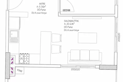 Продажа квартиры в Аксу, Анталье, Турция 2+1, 102м2, №189507 – фото 18