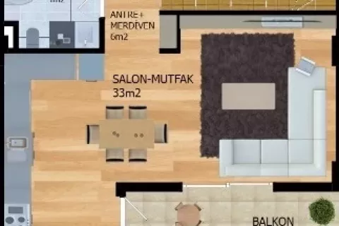 2+1 Lejlighed  i Alanya, Antalya, Tyrkiet Nr. 189453 - 28