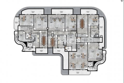 Büro in Alanya, Antalya, Türkei Nr. 206610 - 10