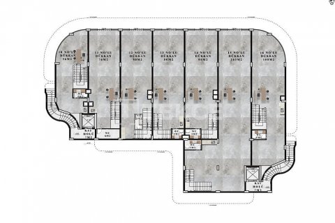 Kontor  i Alanya, Antalya, Tyrkia Nr. 206609 - 11