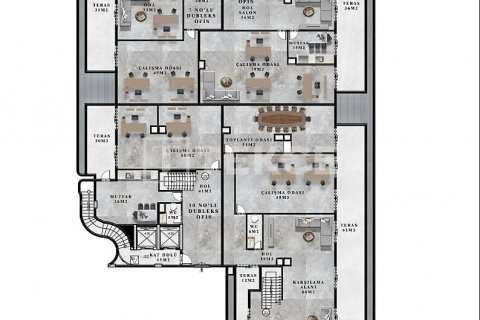 Kontor  i Alanya, Antalya, Tyrkia Nr. 206609 - 15