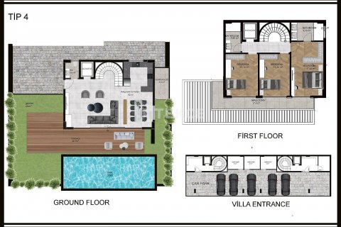 Продажа виллы  в Аланье, Анталье, Турция 3+1, 240м2, №47899 – фото 30