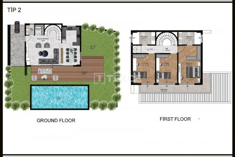 Продажа виллы  в Аланье, Анталье, Турция 3+1, 240м2, №47899 – фото 28