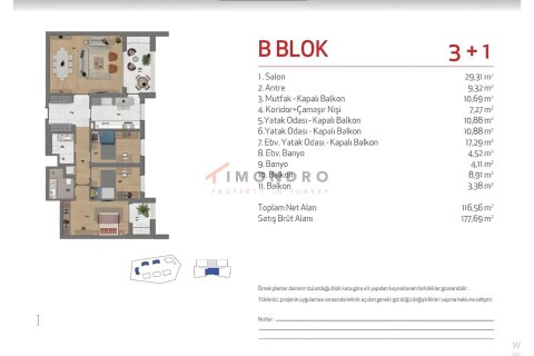 Продажа квартиры  в Эйюпе, Стамбуле, Турция 4+1, 216м2, №152406 – фото 22