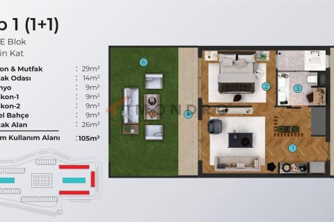 Продажа квартиры в Северном Кипре студия, 78м2, №190502 – фото 28
