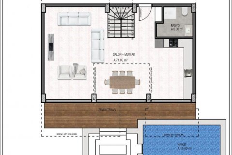 Продажа виллы  в Бекташе, Аланье, Анталье, Турция 4 комн., 182м2, №209949 – фото 8