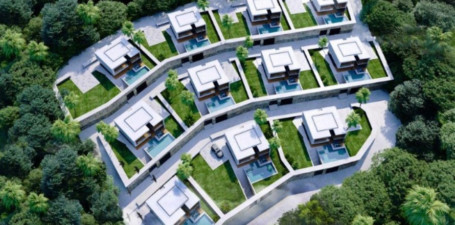 Вилла  4-х ком. в Бекташе, Аланья, Анталья, Турция №209949