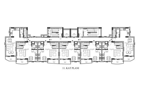 آپارتمان در  Mahmutlar ، ترکیه 50 متر مربع.  شماره 208232 - 15
