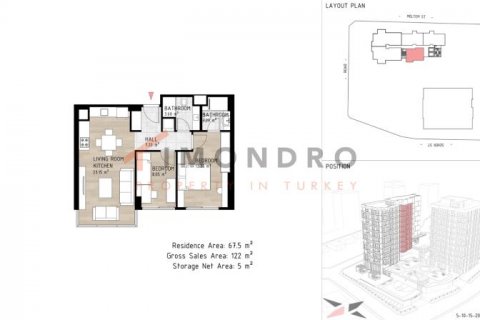 Apartment for sale  in Kâğıthane, Istanbul, Turkey, 2 bedrooms, 143m2, No. 188797 – photo 18