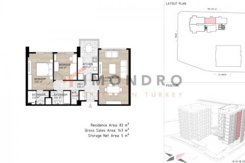 Apartment for sale  in Kâğıthane, Istanbul, Turkey, 2 bedrooms, 143m2, No. 188797 – photo 16