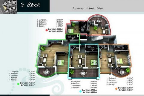 Apartment for sale  in Alanya, Antalya, Turkey, 122m2, No. 210108 – photo 29