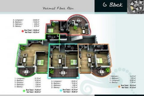 Apartment for sale  in Alanya, Antalya, Turkey, 122m2, No. 210108 – photo 30