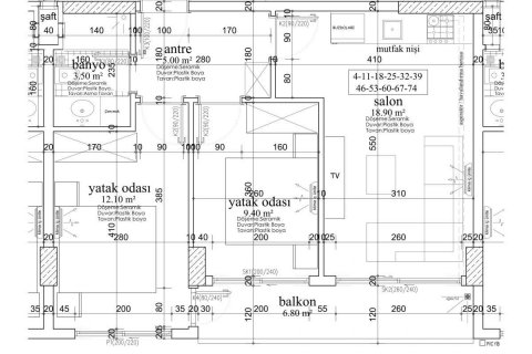 Leilighet  i Mahmutlar, Antalya, Tyrkia Nr. 210107 - 19