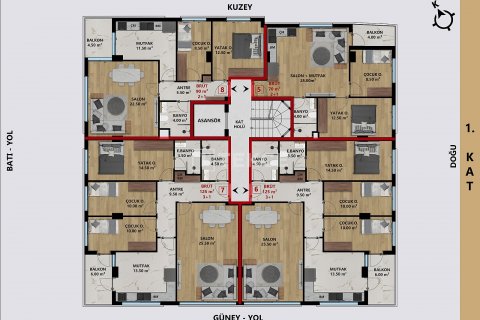 Продажа квартиры  в Анталье, Турция 3+1, 110м2, №192155 – фото 7