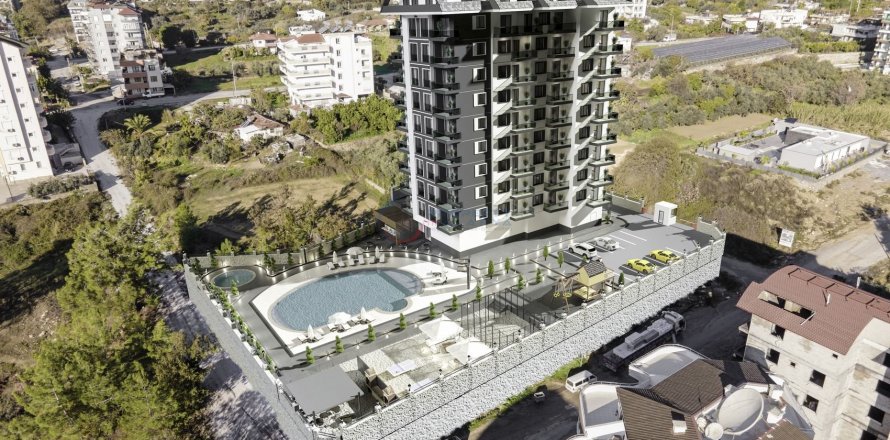 آپارتمان در  Alanya ، ترکیه 1 خوابه ، 55 متر مربع.  شماره 211504