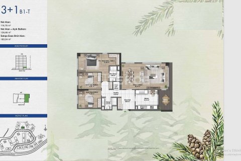 Продажа квартиры  в Стамбуле, Турция 2+1, 133м2, №51032 – фото 28