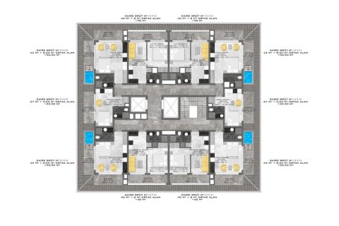 Penthäuser  in Alanya, Antalya, Türkei Nr. 210073 - 25