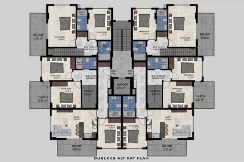 Продажа квартиры  в Авсалларе, Анталье, Турция 2 комн., 57м2, №210074 – фото 15