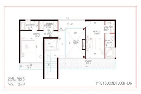 Продажа виллы  в Каргыджаке, Аланье, Анталье, Турция 4 комн., 268.7м2, №210076 – фото 17