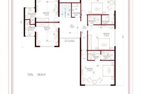 Продажа виллы  в Каргыджаке, Аланье, Анталье, Турция 4 комн., 268.7м2, №210076 – фото 25