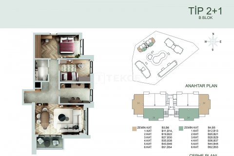 Продажа квартиры  в Анталье, Турция 2+1, 86м2, №206923 – фото 24