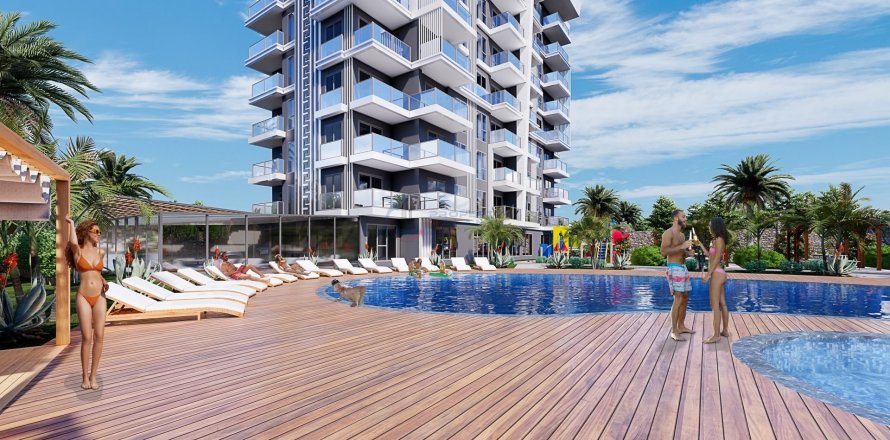 آپارتمان در  Alanya ، ترکیه 2 خوابه ، 110 متر مربع.  شماره 211414