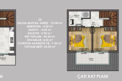 Lejlighed i Alanya, Antalya, Tyrkiet Nr. 208900 - 30