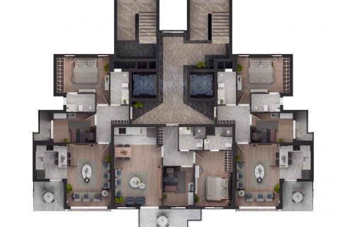 آپارتمان در  Antalya ، ترکیه 72 متر مربع.  شماره 208881 - 12