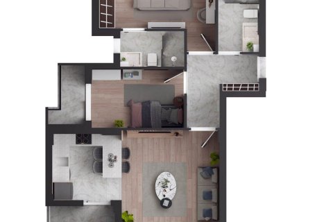 آپارتمان در  Antalya ، ترکیه 72 متر مربع.  شماره 208881 - 28