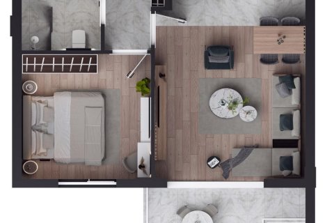 آپارتمان در  Antalya ، ترکیه 72 متر مربع.  شماره 208881 - 27