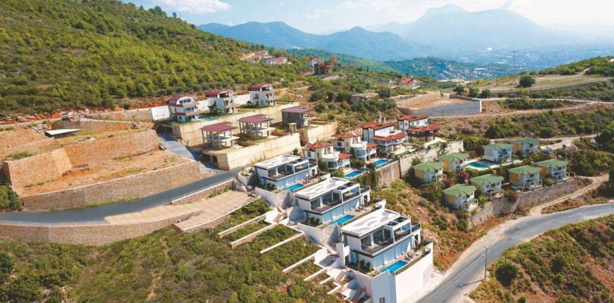 Вилла  3-х ком. в Бекташе, Аланья, Анталья, Турция №209896