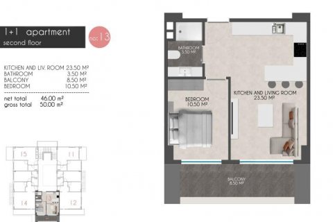 Daire   Kestel, Antalya, Türkiye №209893 - 15