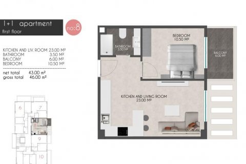 Daire   Kestel, Antalya, Türkiye №209894 - 16