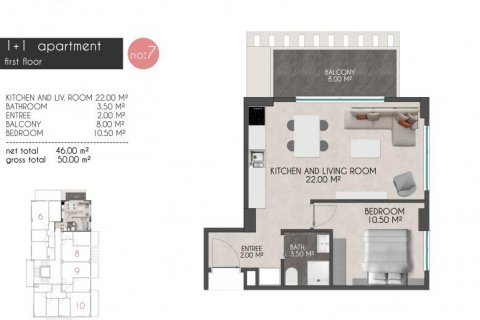 Daire   Kestel, Antalya, Türkiye №209894 - 15