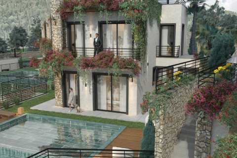 2+1 Villa  i Bodrum, Mugla, Tyrkiet Nr. 194071 - 2