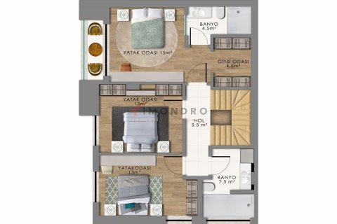 6+1 Villa i Konyaalti, Antalya, Tyrkia Nr. 193348 - 18